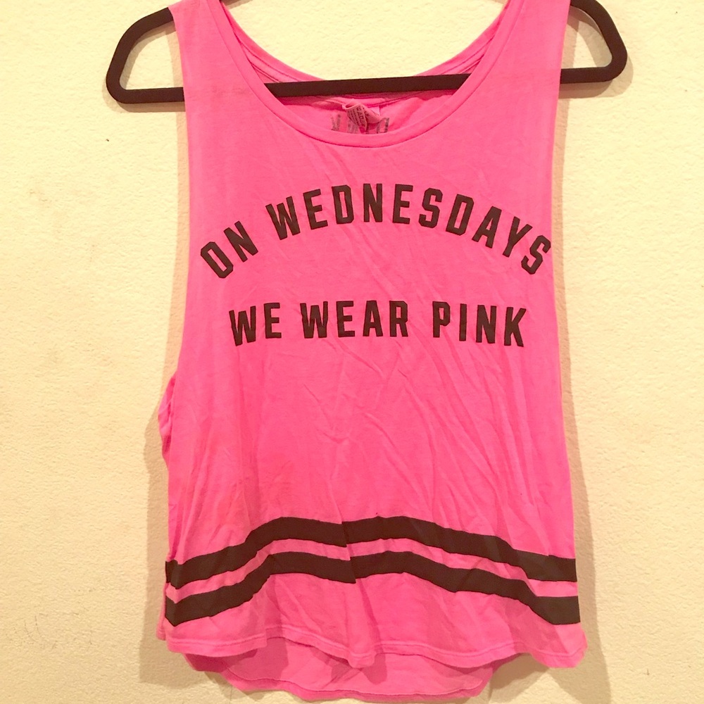 VS PINK “On Wednesday’s We Wear Pink” Tank Top